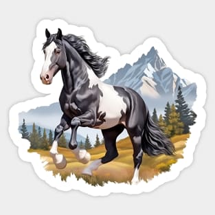 Paint or Pinto Horse Mustang Sticker Sticker